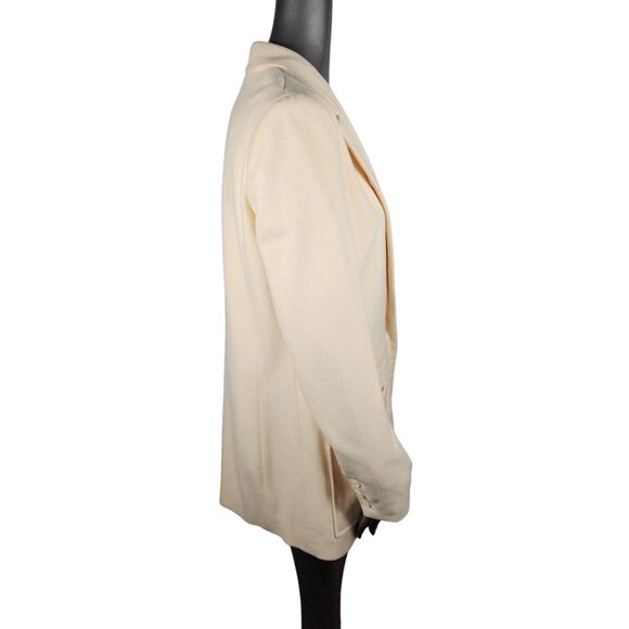 Jenni Kayne Wool Neutral Cream Blazer Jacket Small - Picture 4 of 7